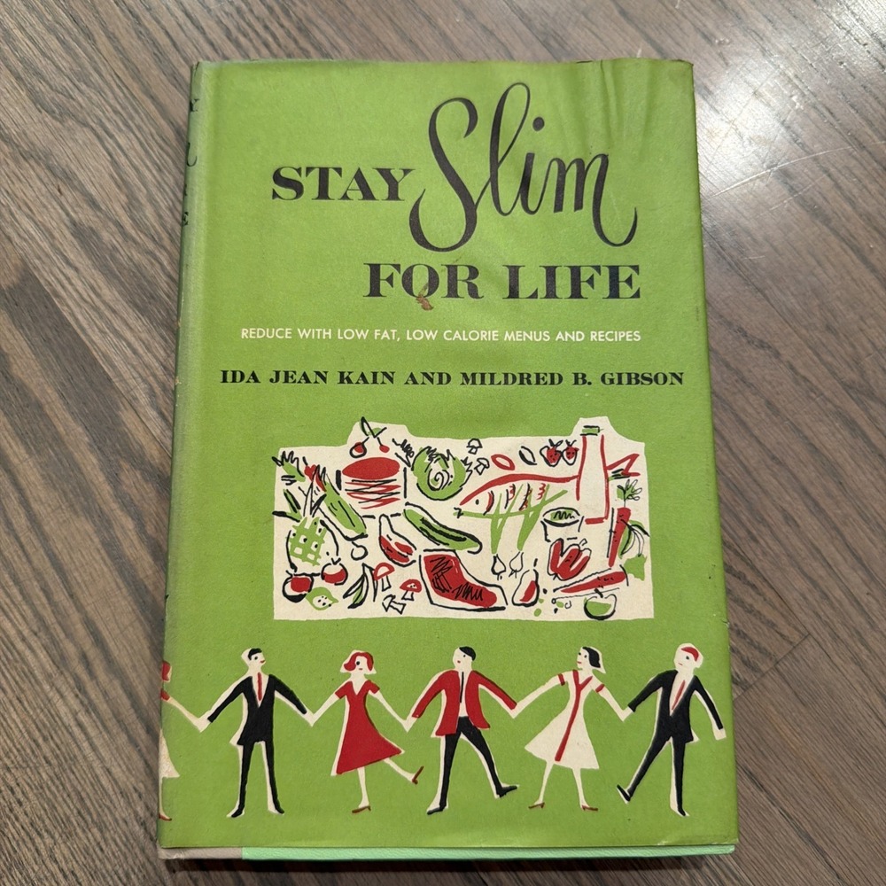 Vtg MCM Stay Slim For Life Diet Cookbook by Ida Jean Kain & Mildred Gibson 1958